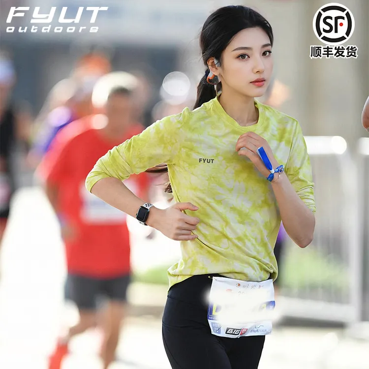 FYUT户外运动吸湿排汗速干衣女2025夏季新款轻薄登山徒步运动长袖