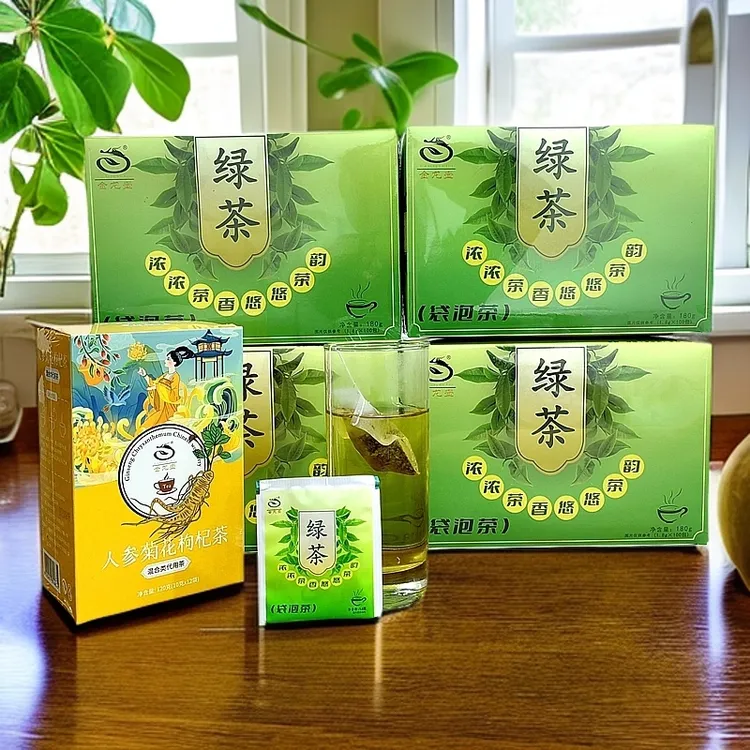 绿茶包 金龙壶绿茶袋泡茶100小袋独立双层带线带标防水冷泡热泡