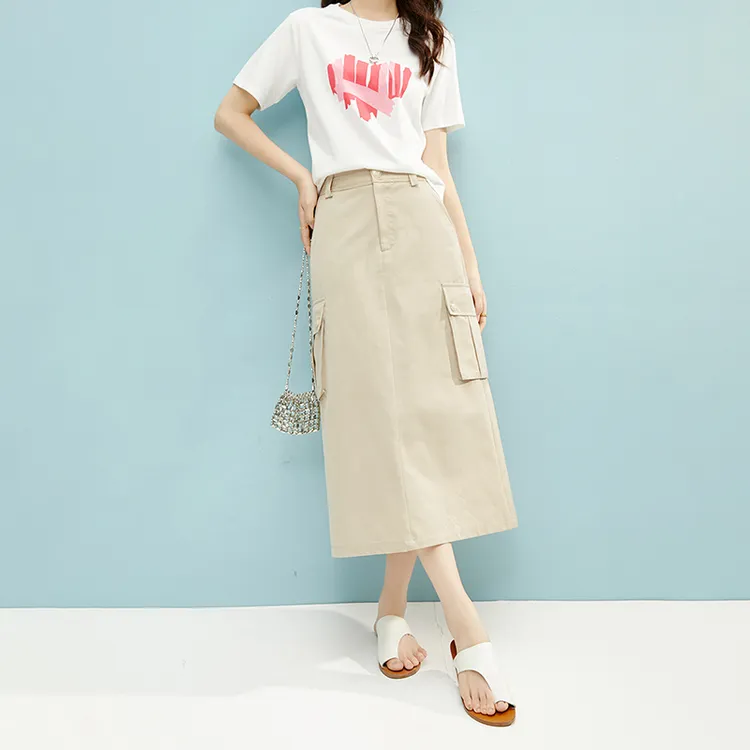 【新品】2025夏半裙直筒半身裙25040304