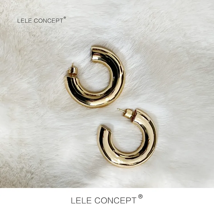 LELE CONCEPT 铜合金耳饰 丨高级感新款圈圈耳环SP0249