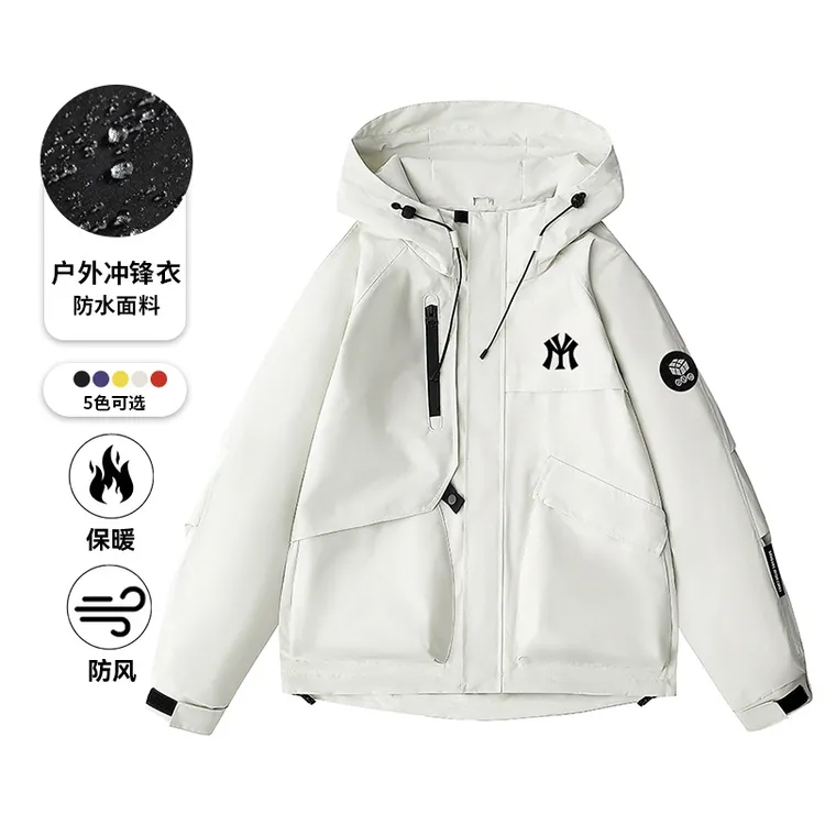 【专柜同款】冲锋衣2025秋季新款男女同款户外登山防风防水夹克外套