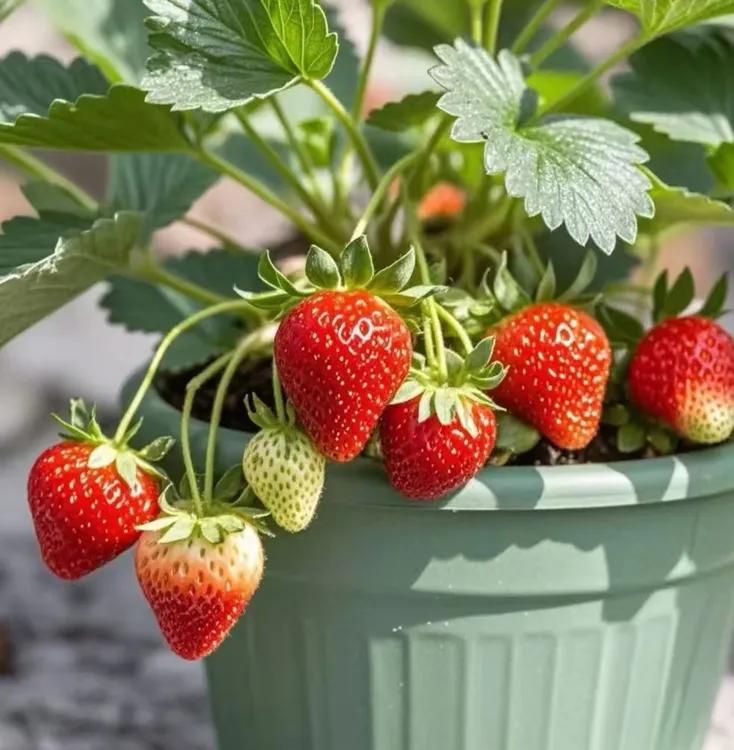 【丹东红颜99草莓苗】盆栽地栽南北方种植家庭阳