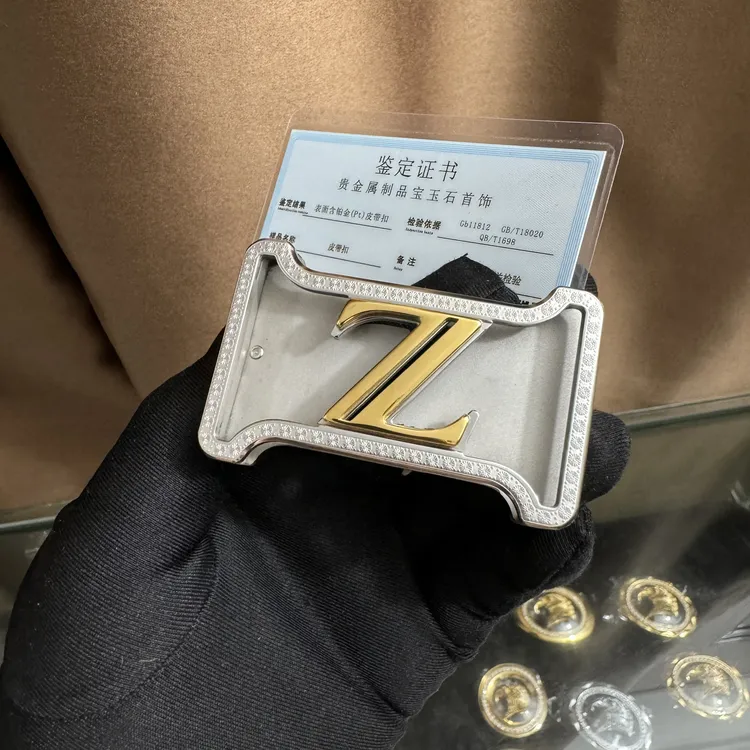 新款皮带扣头Z字母盒子扣3.8男士腰带扣替换扣配件无皮板扣卡扣