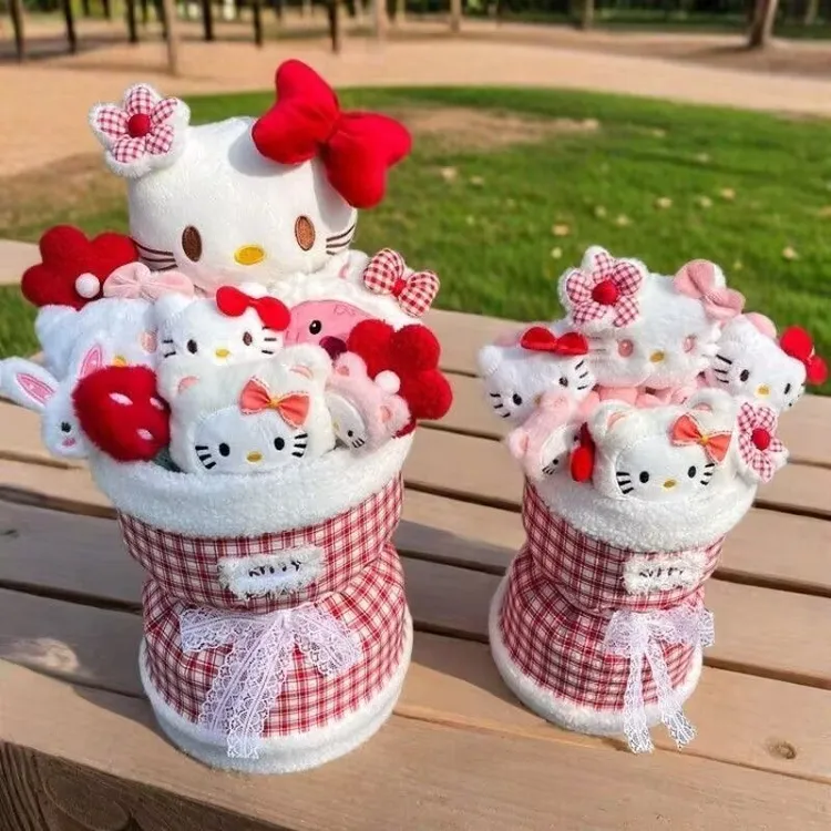 HelloKitty玩偶花束少女心可爱毛绒公仔花礼物生日礼物送闺蜜女友