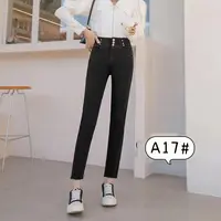 【锦衣服饰】17 欧货黑色小脚裤