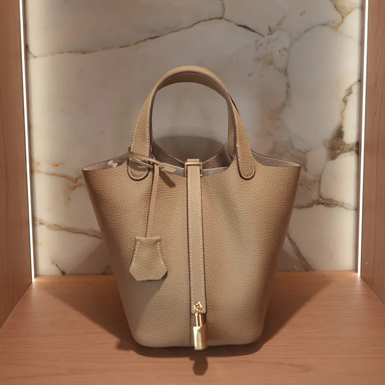 牛皮菜篮子包水桶手提包水桶包款欧美桶包包手拿包荔枝纹手拎包