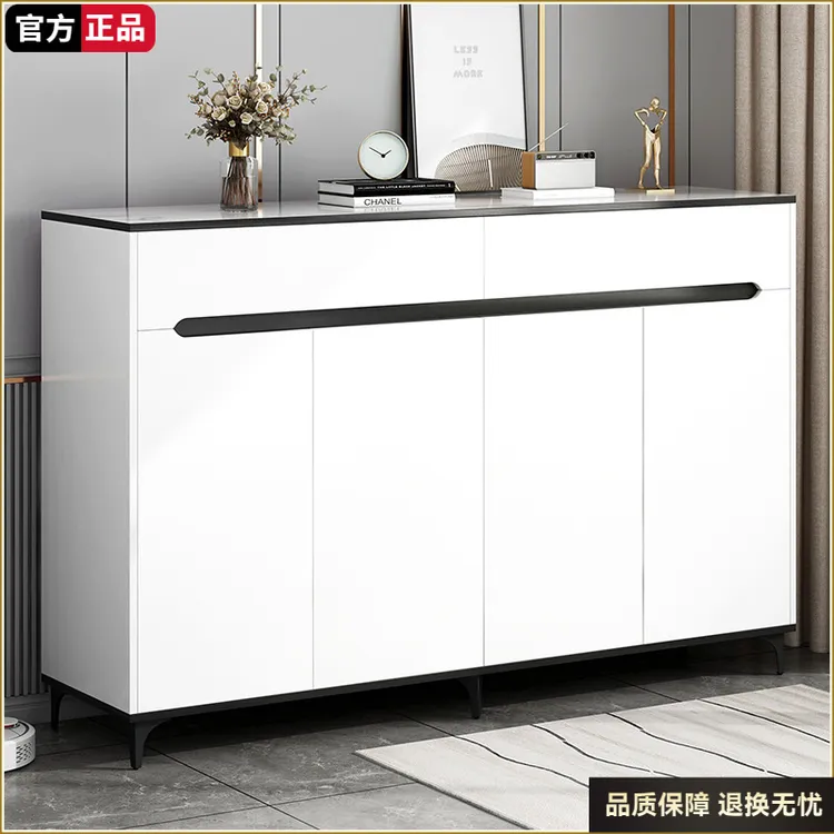 轻奢鞋柜家用门口大容量新款入户一体靠墙玄关柜收纳柜阳台储物柜