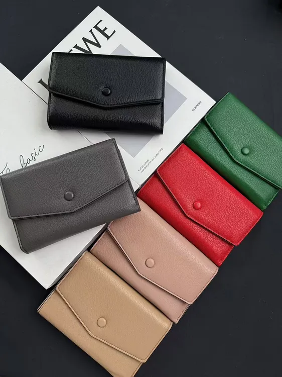 迪雅路【短款钱包】 信封设计女士简约零钱包卡包钱夹轻薄 高档时尚