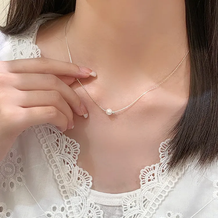 百搭项链设计拼接饰品锁骨链时尚轻奢ins设计感甜美