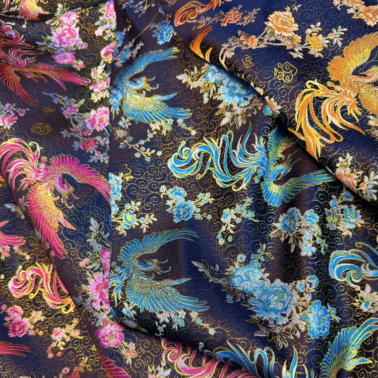 凤穿牡丹三马宋锦全丝名家宋锦宋锦手作做包包发夹高档葫芦布料