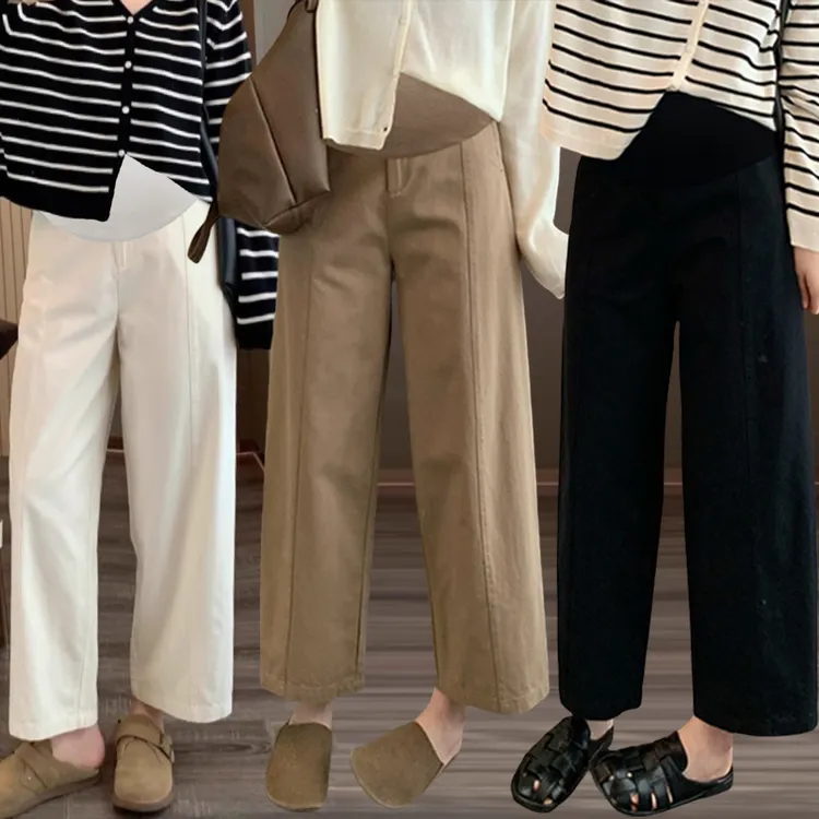 春秋弹力孕妇新款显瘦休闲裤梨形身材九分哈伦裤孕妇孕妇裤子