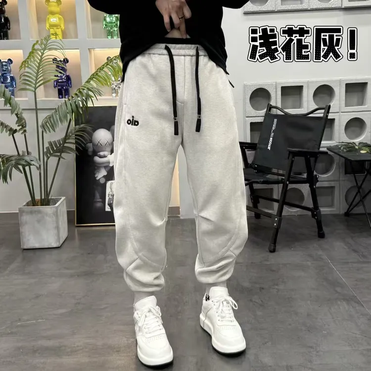  原版品质潮流时尚拼色腰拉链裤脚男士休闲裤多色系卫裤059