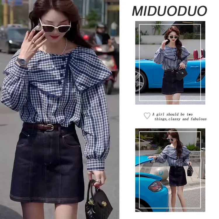 套装女装爆款2025新款春季设计感高级简约上衣显瘦短裙两件套