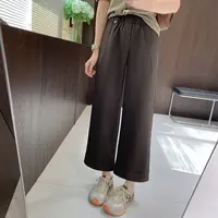 IMFLY金小金自制女装 休闲裤DYK2783秋款高腰直筒九分休闲裤子