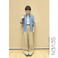 ⑦七七146小个子水洗复古阔腿牛仔裤女秋季新款美式直筒裤小美说