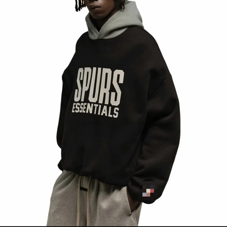 顺丰包邮 新款卫衣潮牌FOG第九季马刺队休闲落肩袖男士复古上衣