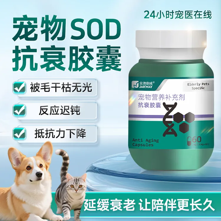 金澳康威宠物抗衰胶囊延缓衰老抗氧提高细胞活性中老年犬猫通用Y