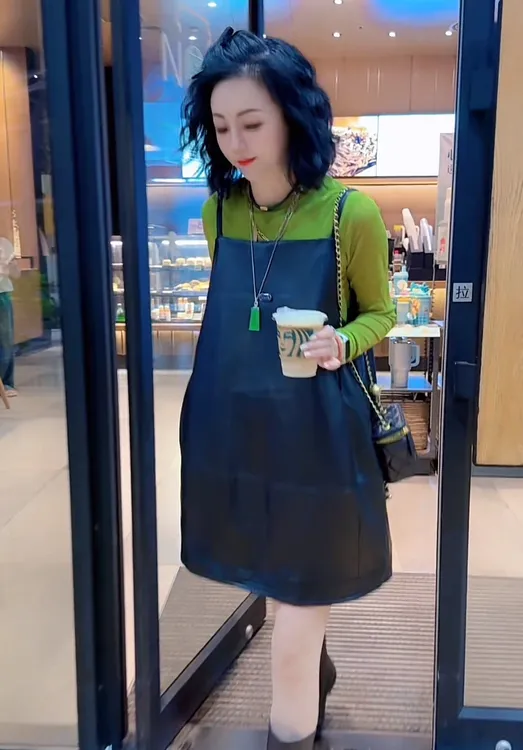 【茉茉】欧货精致高端连衣裙2025年秋季女士新款减龄洋气短裙子8006