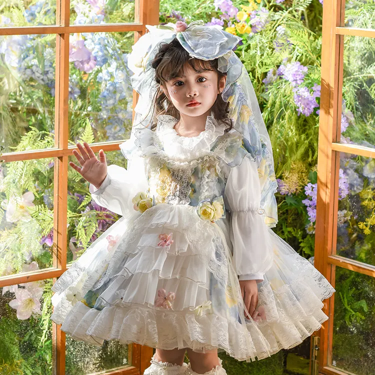 女童绿野仙踪公主裙秋冬新款童装女宝儿童洋气生日花仙子连衣裙