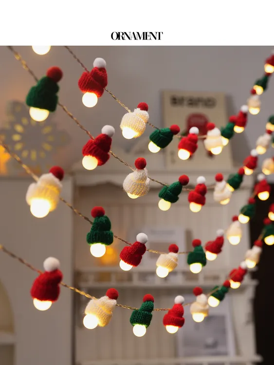 圣诞节装饰品圣诞树氛围led小彩灯串灯道具场景布置装扮挂件挂饰