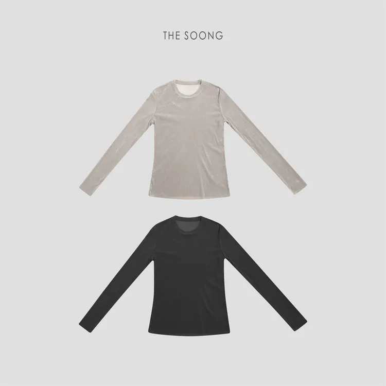 THESOONG|"丝绒打底"超轻锁温洗水植绒层细腻高弹打底上衣WTX8264