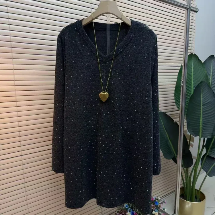 胖mm欧货时尚气质显瘦韩版法式减龄时髦名媛2903百搭女人大衫