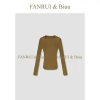 FANRUI/泛芮「简律常青」100羊毛鹅蛋领洋气时髦百搭打底上衣B18238