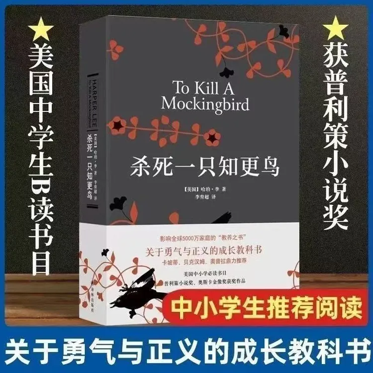 杀死一只知更鸟中小学阅读推荐成长文学读物畅销书籍