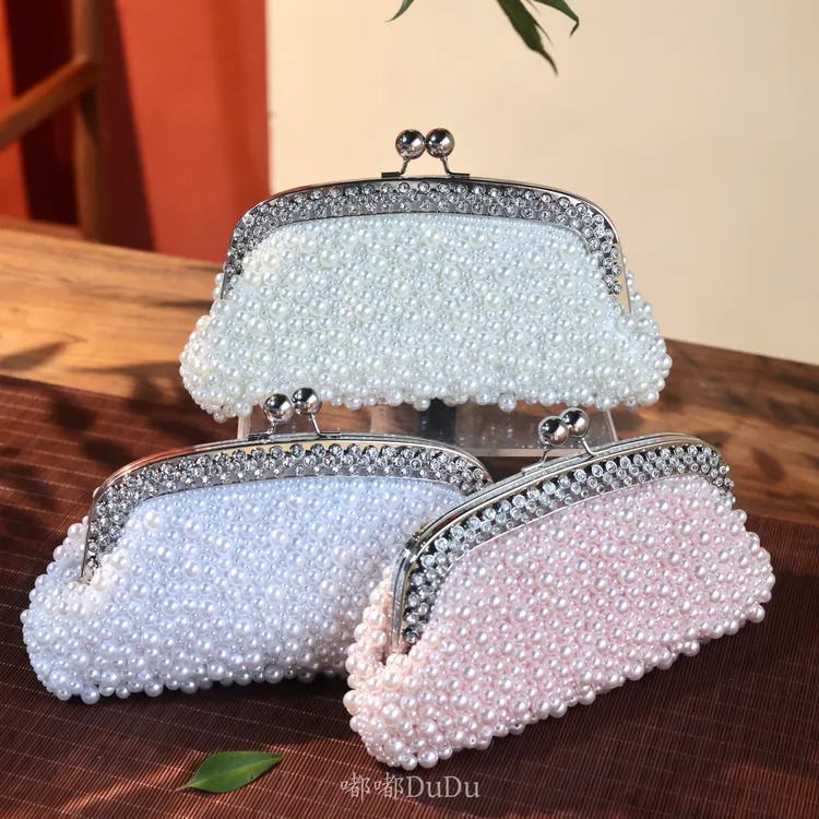 嘟嘟家手工包珠绣复古风串珠手提包手拿包朋克风国风