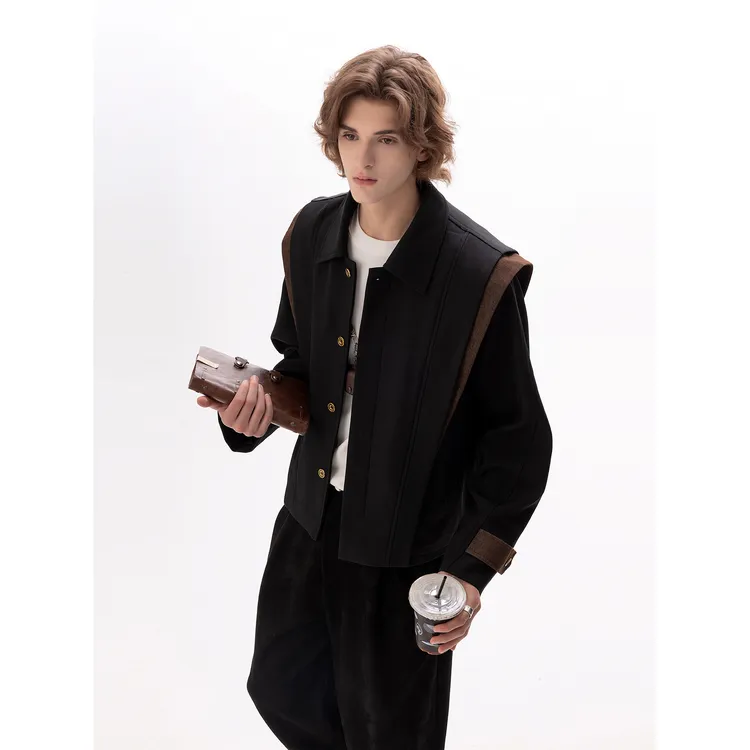 CHOR 秋季cleanfit飞肩夹克外套男生设计感上衣帅气男生ootd穿搭