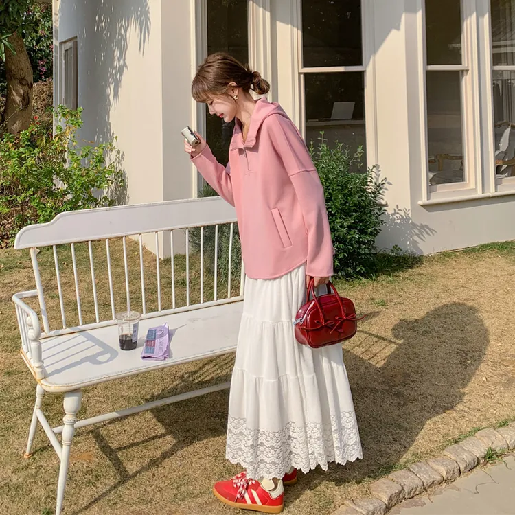 甜美韩系ins风卫衣女2025春秋新款松弛感慵懒风小个子短款上衣潮