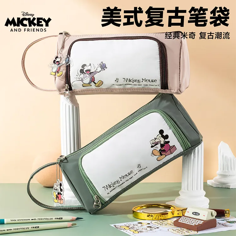 Disney/迪士尼潮款大容量文具袋初高中生简约笔袋ins高颜值学生