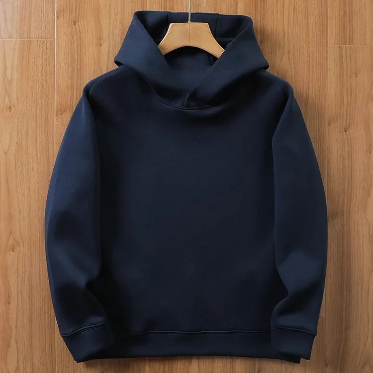 仓石一树潮牌空气层混纺连帽卫衣男秋冬季宽松休闲太空棉加绒外套