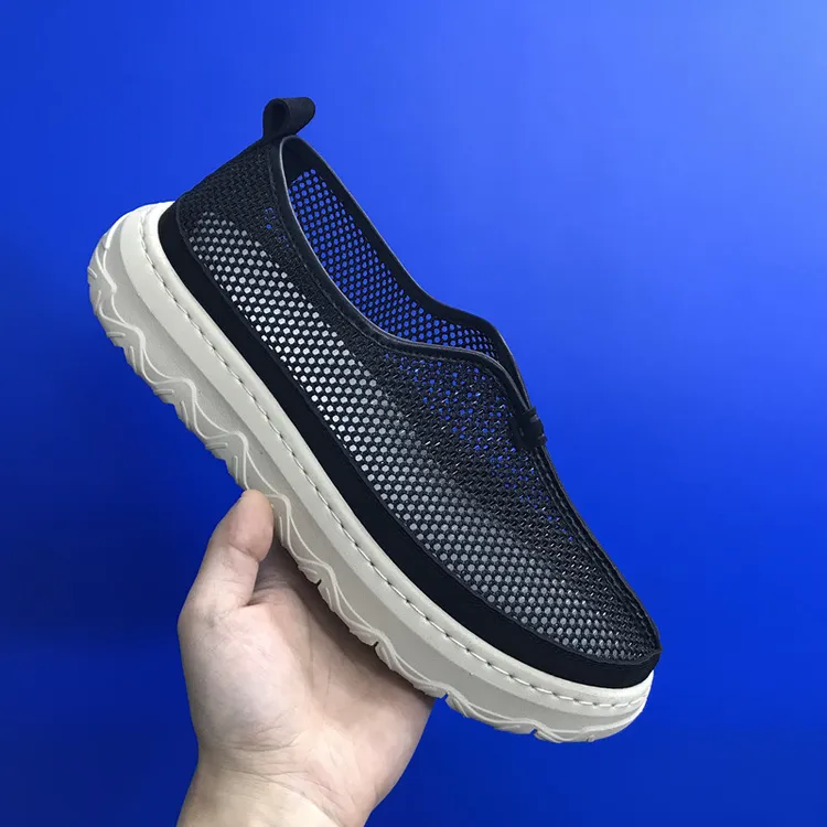 夏季新款新中式网面透气休闲一脚蹬男士健步鞋超轻底百搭舒适透气