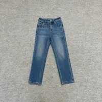 JW/静稳2025新品时尚休闲设计师款潮流女装牛仔加绒烟管裤5552265