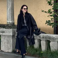 LiHuiEr李慧儿【柏林夜语】秋款时尚通气质显瘦休闲裤LL025738