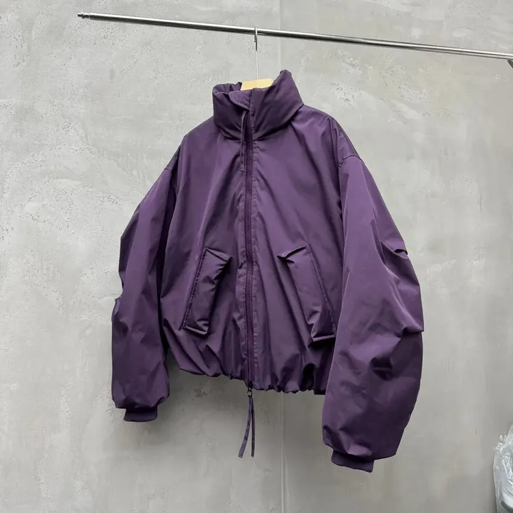 短宽基础cleanfit棉衣棉服立领情侣宽松潮流棉袄ins工装排骨棉衣