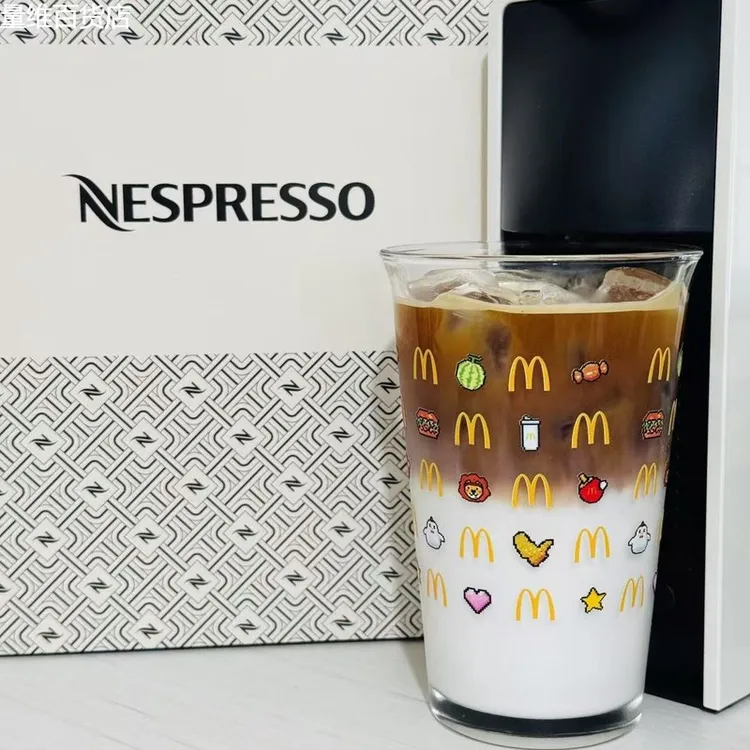 可爱莎头玻璃水杯高颜值杯子透明加厚家用玻璃杯子王楚钦周边杯