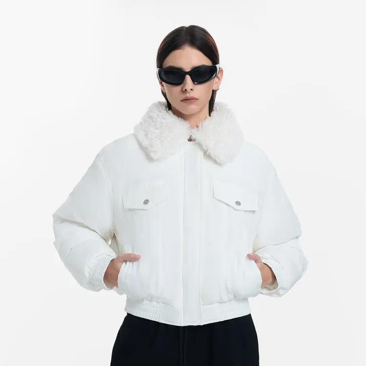 CALLED BACK【甜酷暖绒】秋冬新品百搭休闲时尚气质白色宽松羽绒服