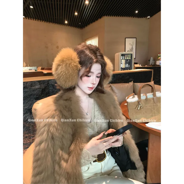 「香槟奶狐」皮草预QXD5PC8487A(不可机洗)