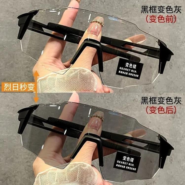 男女偏光变色眼镜防风防紫外线骑车护目镜户外运动登山自行车镜片商品图