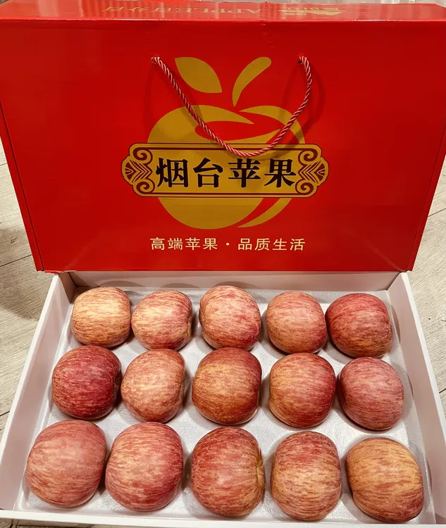 顺丰包邮烟台红富士苹果礼盒农产品食用新鲜清脆水果天然香甜多汁