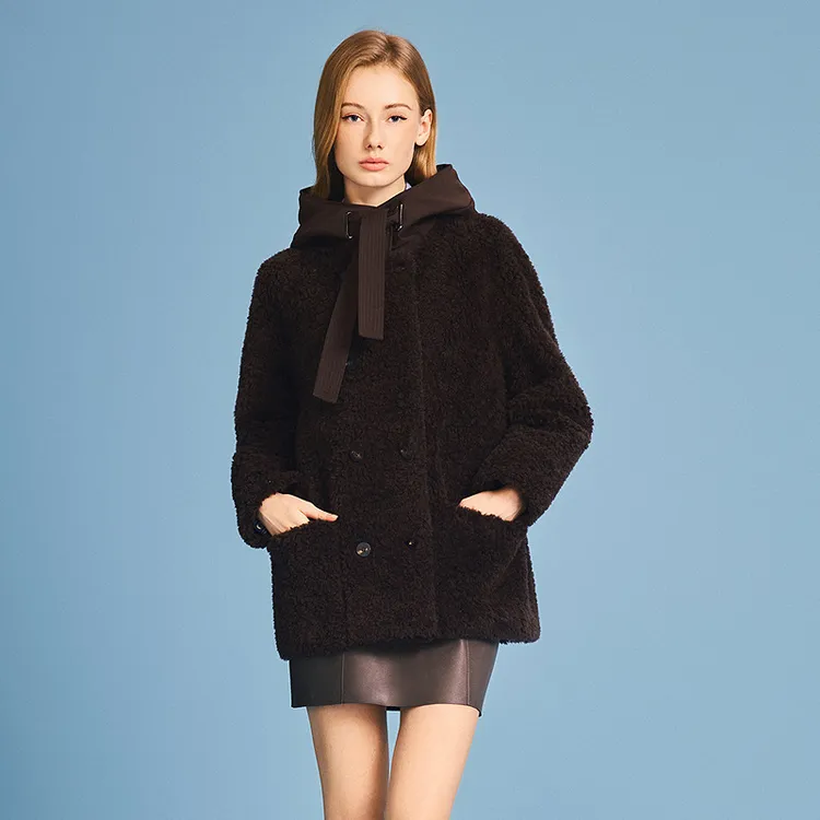 【琥珀流光】PSALTER/诗篇 羊毛加厚立领保暖颗粒绒外套6C66110113