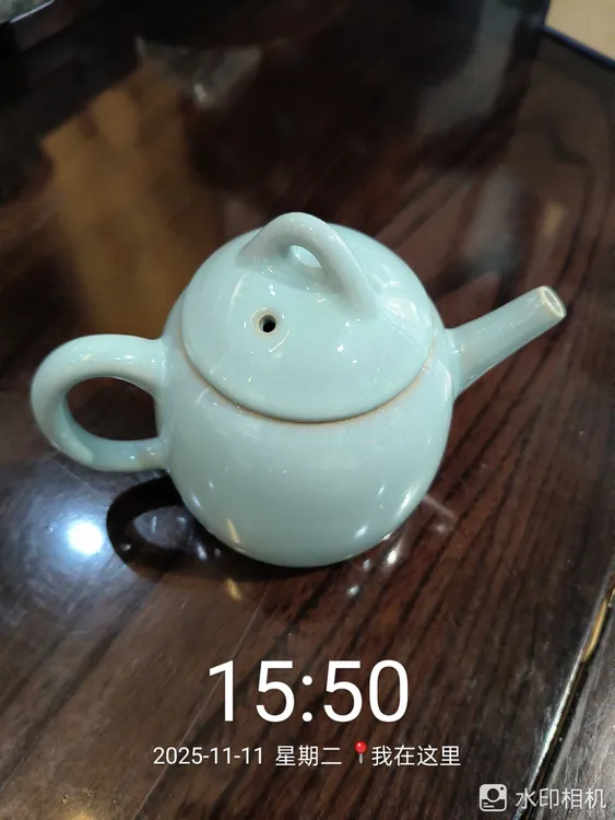 天青色秦权复古汝瓷壶