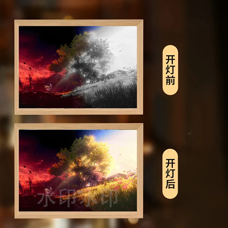 崩坏星穹铁道灯光画周边流萤遐蝶氛围灯卧室床头小夜灯送生日礼物
