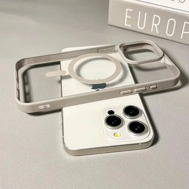 磁吸肤感磨砂适用iPhone16/15promax手机壳苹果14/13透明12男女11