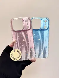 ins满屏晕染音符小星星IMD手机壳适用iPhone1716151413防摔壳女壳