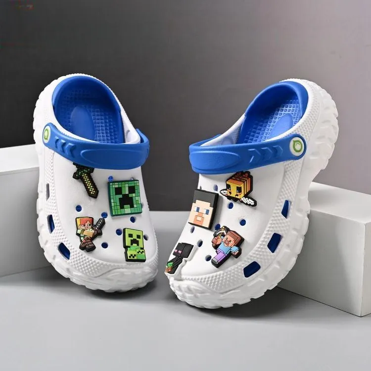 男童凉鞋我的世界儿童洞洞鞋夏季eva防滑软底拖鞋大童户外包头