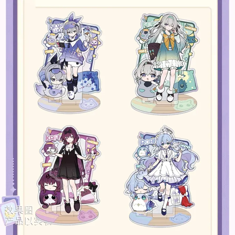 崩坏星穹铁道女生宿舍系列同款自制银狼卡芙卡流萤知更鸟立牌吧唧