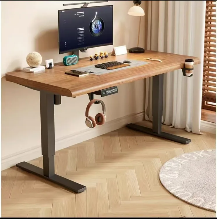 学习桌实木电脑桌桌子卧室家用学生书桌升降办公桌电竞电脑电竞桌